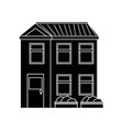 Isolated home building Isolated home building vector image