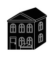 Isolated home building Isolated home building vector image