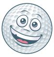 Golf ball cartoon character vector image