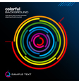 Abstract colorful circles background vector image