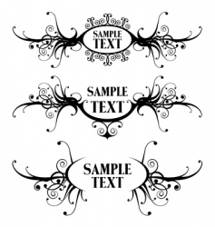Floral design frames vector image
