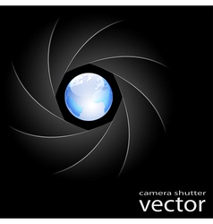 Camera shutter vector image