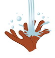 Washing hands vector image
