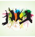 Jumping people vector image