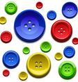 Sewing color buttons vector image