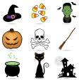 Halloween elements vector image