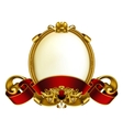 Vintage frame white vector image