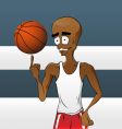 Basketball players vector image