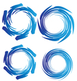 Set of abstract splash water vector image