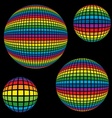 Rainbow Disco Ball vector image