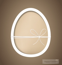 Easter egg happy easter card vector image
