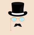 Man with glasses vector image