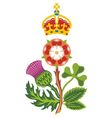 Royal badge of uk of great britain vector image