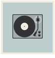 Retro Background TurnTable vinyl record player vector image