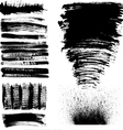 Hand drawn brush strokes vector image
