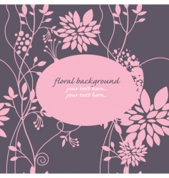 Floral background vector image