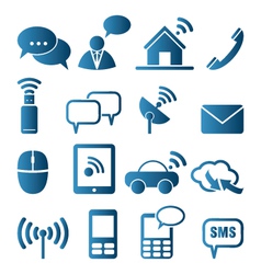 Icon set of communication vector image