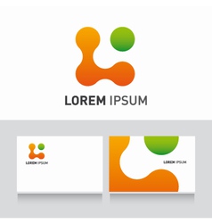 Logo company card organic vector image