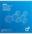 Gears background vector image