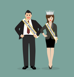 Best employee of company vector image