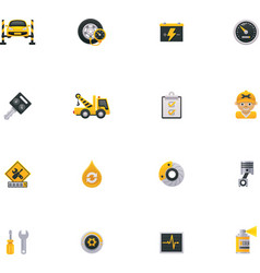 Car service icon set Part 1 vector image