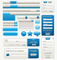 Website design elements vector image