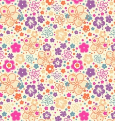 Ditsy summer floral vector image