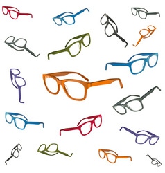 Flying glasses vector image