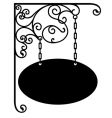 Sign bracket vector image