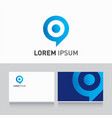 Logo company card target vector image