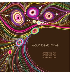 Peacock feather design vector image