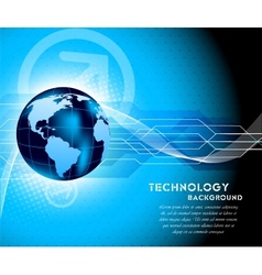 Background with globe vector image