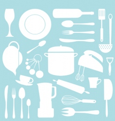 Kitchen pattern vector image
