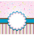 Template greeting card vector image
