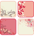 Valentines day cards vector image