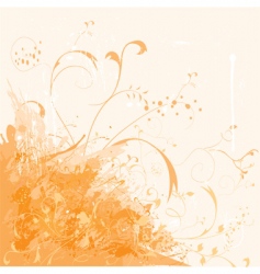 Floral design elements vector image