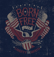 Vintage Americana Eagle Graphic Vintage Americana Eagle Graphic vector image