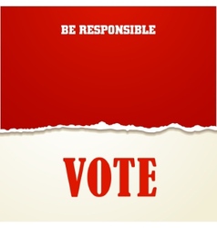 Vote vector image