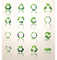 Recycle icons vector image