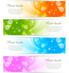 Set of banners vector image