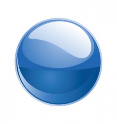 Shiny sphere 02 blue vector image