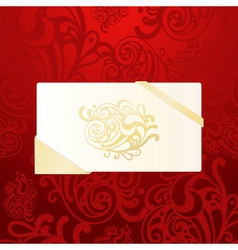 Eps10 christmas greeting card on abstract seamless vector image