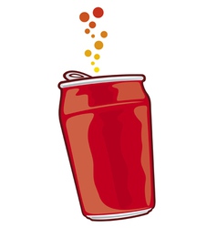 Beverage can vector image