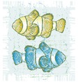 Tropical reef fish vector image