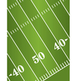 American Football Field Diagonal vector image
