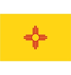 New Mexico flag vector image
