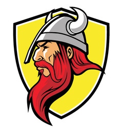 Viking mascot vector image