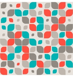 Seamless retro geometric pattern vector image