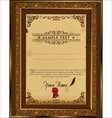 Certificate template vector image