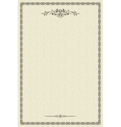 Vintage frame vector image